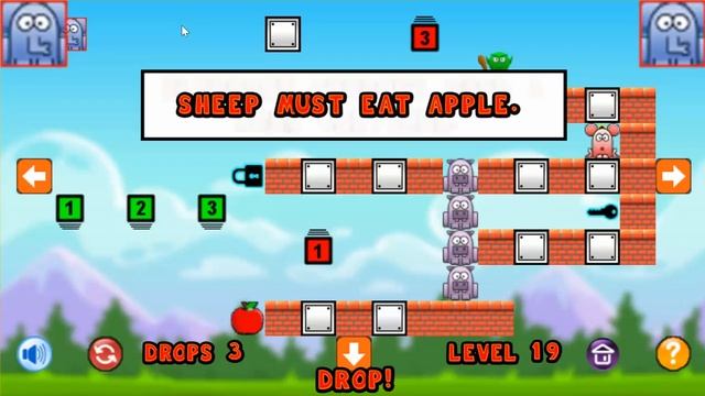 Sheep Shifter Level 19 - Three Star Solution Walkthrough смотреть онлайн