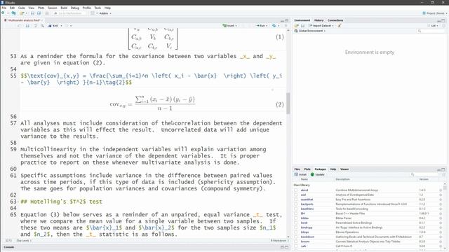 Statistics: Hotelling T-squared test using R смотреть онлайн