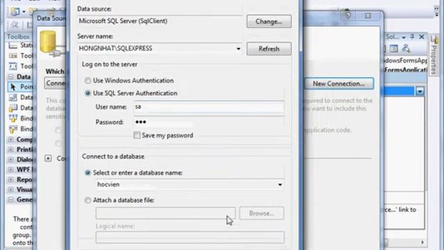 Tạo DataGridView tự động từ SQL Server смотреть онлайн