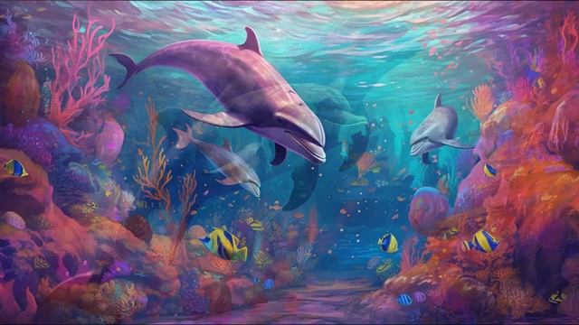 Dolphin Tranquility & Relaxation Music:?Ocean Vibes & Calm Melodies For Relaxing #oceanwaves