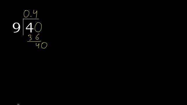 Dividir 4 entre 9 division inexacta con resultado decimal de 2 numeros con procedimiento смотреть онлайн