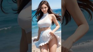 [ AI ART 4K ] Wind blowing skirts  LOOKBOOK