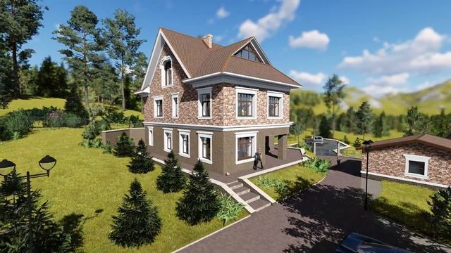 Дополнение к коттеджу -беседка