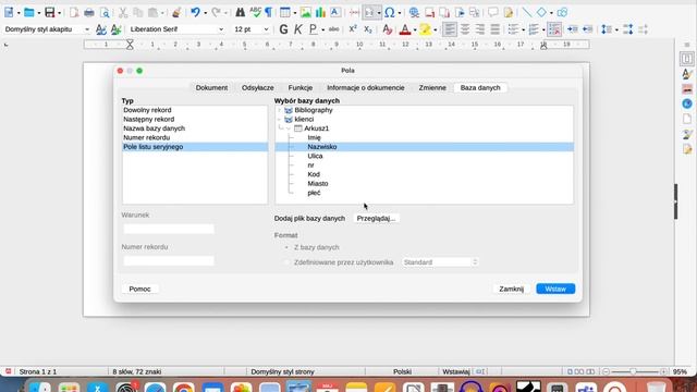 Korespondencja seryjna - Libre Office (Mac OS) смотреть онлайн