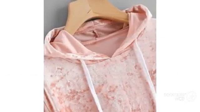 Одежда с алиэкспресс - бархатная ТОЛСТОВКА с капюшоном смотреть онлайн