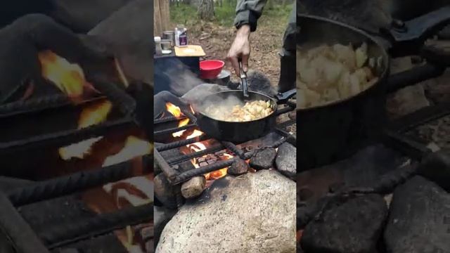 Рецепт жареной картошки "Тайга". Карелия, Топозеро смотреть онлайн