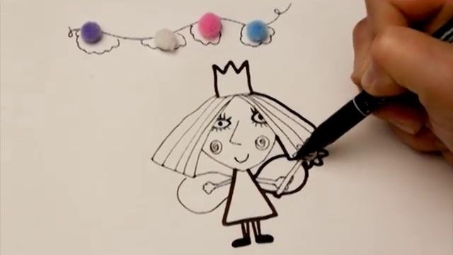 Маленькое королевство Бена и Холли | Рисуем и раскрашиваем Фею Холли | Брокколи ТВ смотреть онлайн