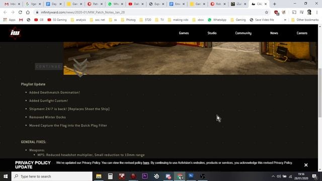 COD Modern Warfare 28th Jan 2020 Update Patch Notes смотреть онлайн