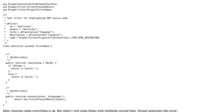 Drupal: A error creating filter - filter tips смотреть онлайн