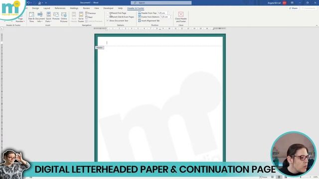 Create DIGITAL LETTERHEADED STATIONARY TEMPLATE with CONTINUATION SHEETS using MICROSOFT WORD 2021 смотреть онлайн