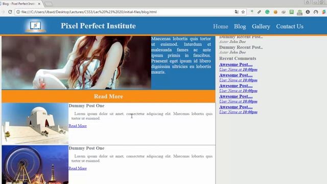 Lecture # 20 - Web Front-End Design Training [PIXEL PERFECT INSTITUTE] April 2017 Session смотреть онлайн