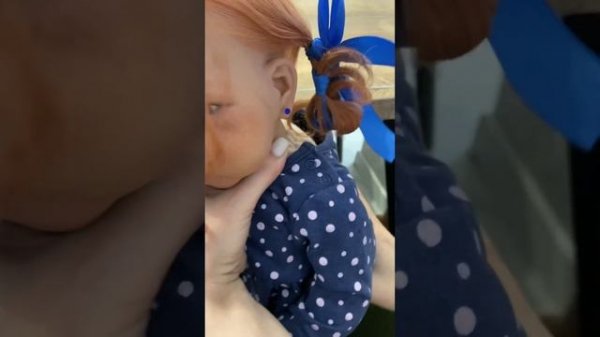 Прокалываем ушки кукле Реборн)