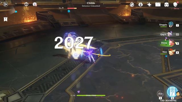 Loli Squad vs Boss Childe (Story) - Qiqi Klee Diona | Genshin Impact смотреть онлайн