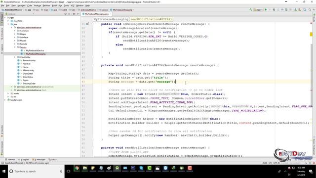 Android Development Tutorial - Order Food App Part 55 Notification working in background and killed смотреть онлайн