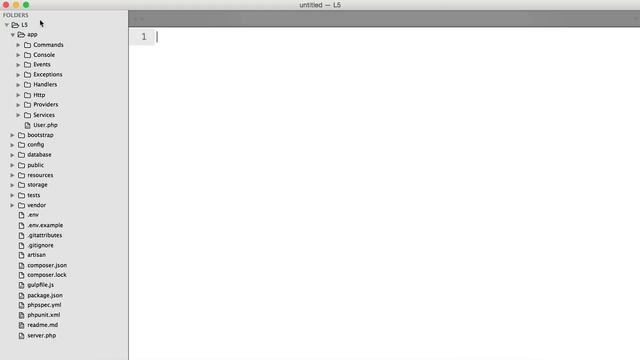 Laravel 5: What's new?: Directory Structure & Namespaces (1/5) смотреть онлайн