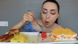 ДРУЖБА С БЫВШИМ 🌸 Мукбанк ПЮРЕ С КОТЛЕТАМИ 🍲 Ayka Emilly