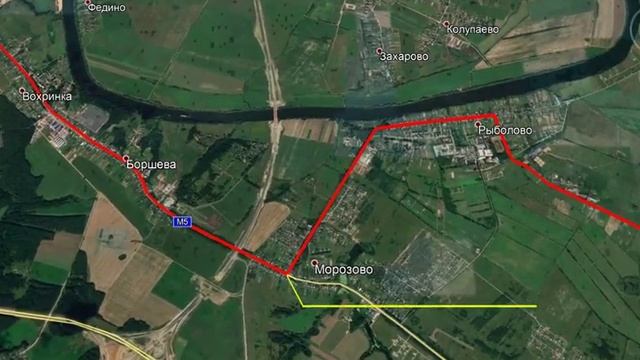 Схема проезда до КП "Михеевская долина" через Рыболово смотреть онлайн