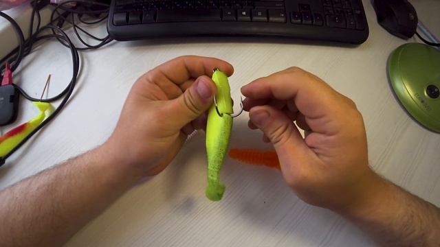 4 СПОСОБА МОНТАЖА силиконовой приманки НА ДВОЙНИК. Двойной крючок плюсы и минусы (способы монтажа) смотреть онлайн