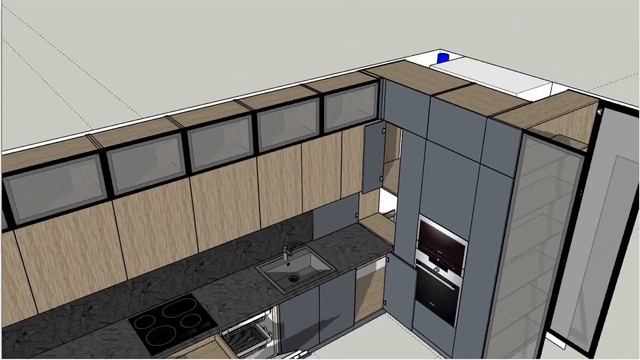 Дизайн-проект кухни в 3д смотреть онлайн