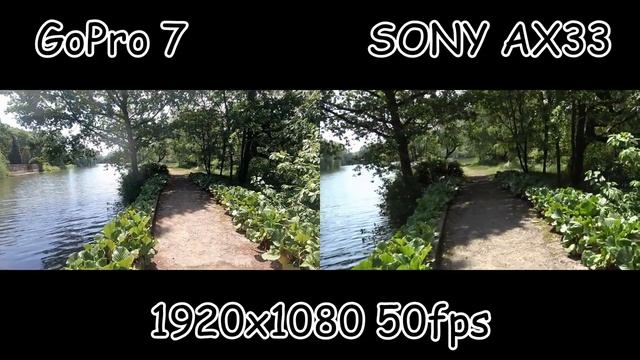 GoPro Hero 7 Black vs. SONY FDR AX33 смотреть онлайн