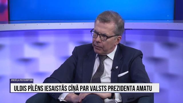 Кандидат в президенты Латвии У. Пиленс - о языковом вопросе смотреть онлайн