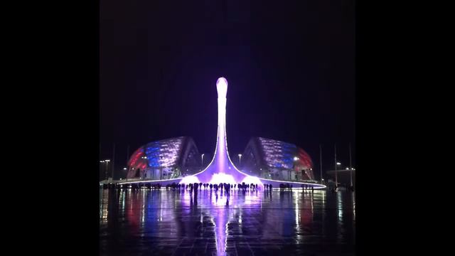 Поющие фонтаны. Олимпийский парк. Сочи. смотреть онлайн