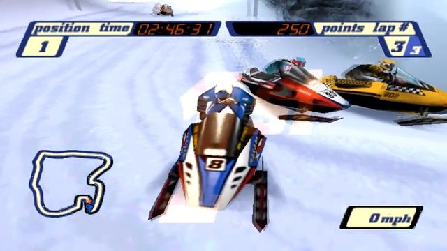 Sled Storm Gameplay Championship Open Mountain (PSX,PS) смотреть онлайн