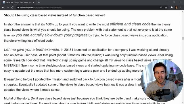 What are Django class based views & should you use them? смотреть онлайн
