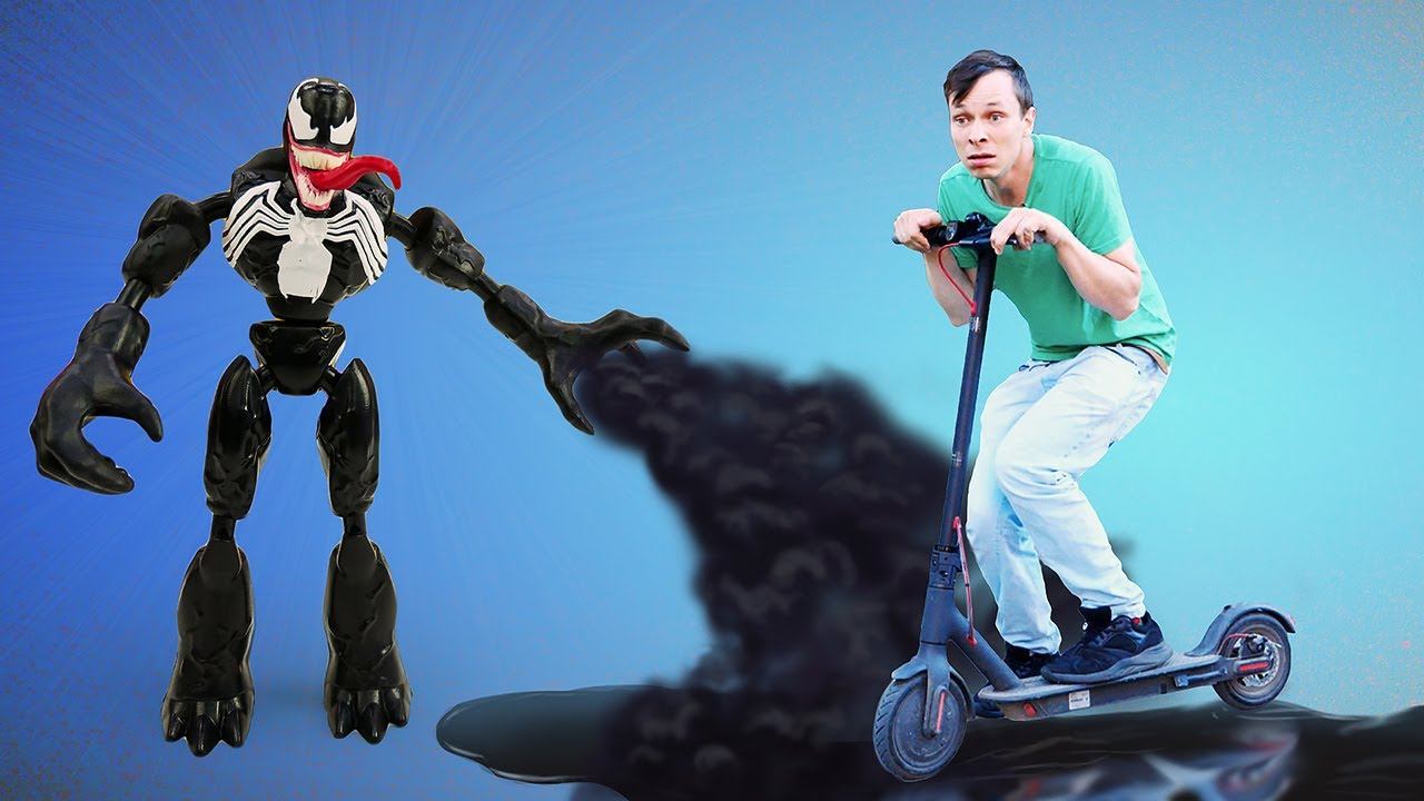 Веном испортил игры гонки! Электросамокат для Фёдора! Супергерои Мстители в видео игре для мальчиков смотреть онлайн