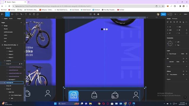Figma UI design Tutorial For Beginners | Create Bicycle Shop App UI Design смотреть онлайн