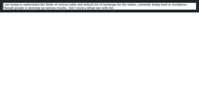 Wordpress: Detail explanation of wordpress database fields and metatag list (2 Solutions!!) смотреть онлайн