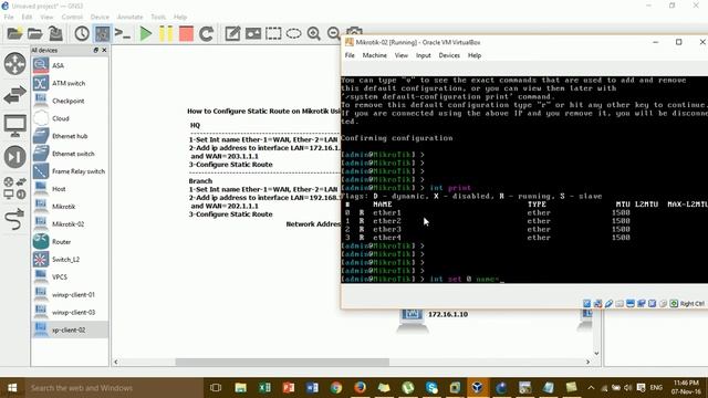 Mikrotik Static Route Using Command Line смотреть онлайн