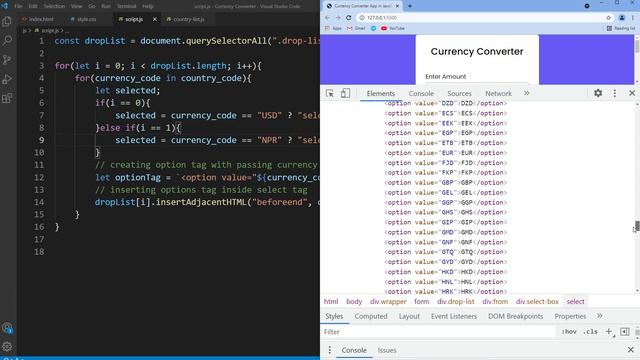 Build A Currency Converter App in HTML CSS & JavaScript смотреть онлайн