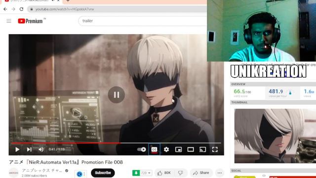 NieR:Automata Ver1.1a TRAILER REACTION смотреть онлайн