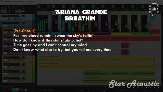 Ariana Grande - Breathin (karaoke acoustic) смотреть онлайн