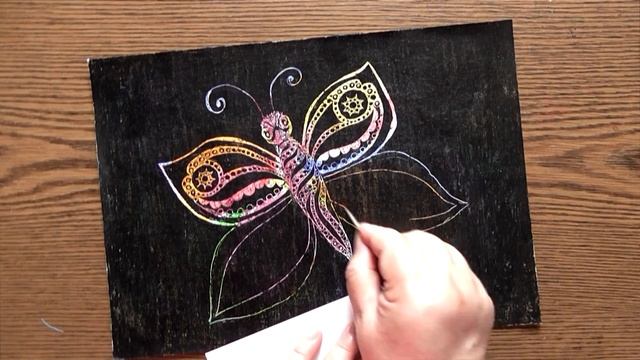 Butterfly Scratch Art - Technique Grattage | IOTN смотреть онлайн