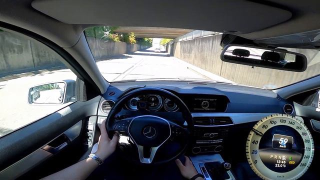 2013 Mercedes C250 CDI W204 POV Drive + Autobahn