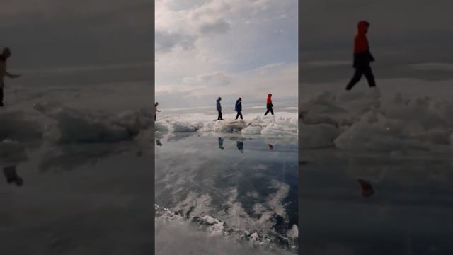 Байкальский лёд, мыс Хобой смотреть онлайн