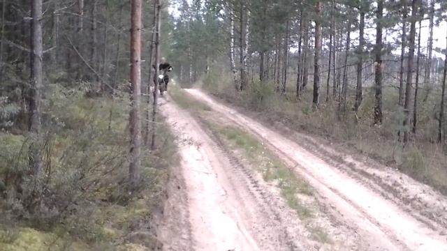 Irbis TTR 125, блестящий шлем:-) смотреть онлайн