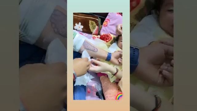 He Make This Baby Tattoo In Hand...#shorts#tattoo#handtattoodesigns#babygirl#copullovestastus#love.