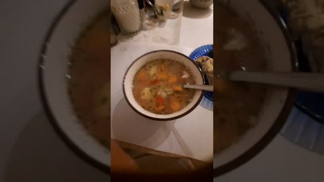 Трансляция. Куриный суп ? на ужин #суп #германия #куриныйсуп #курица #germany #chicken #soup #suppe