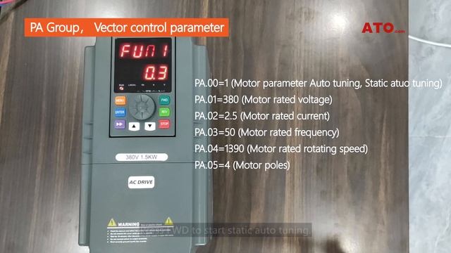 VFD V/F control & vector control settings смотреть онлайн