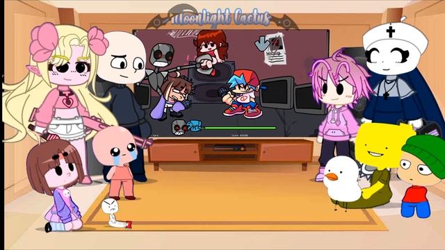 Friday Night Funkin' Mod Characters Reacts | Part 12 | Moonlight Cactus | смотреть онлайн