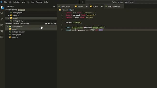 How to Setup Backend With Node Js And Connect To Mongodb part 1 смотреть онлайн