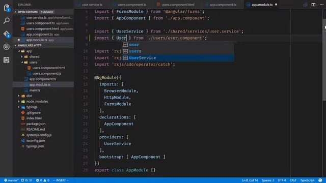 [Angular2- HTTP & Observables] Angular JS 2 - Lesson 7 Users Component смотреть онлайн