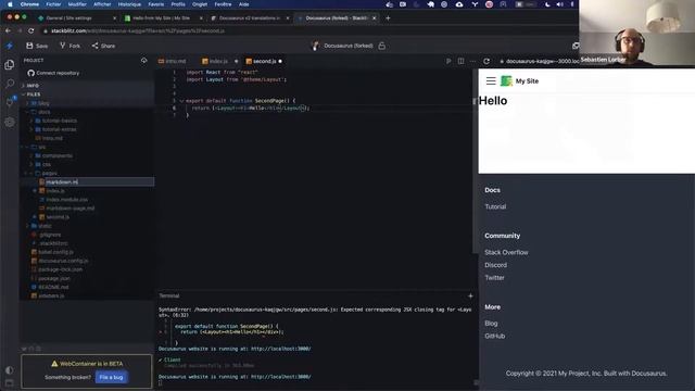 PentaBAR Webinar // Launch a documentation website in a flash, with Docusaurus смотреть онлайн