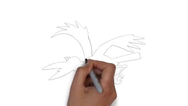 как нарисовать ворону, how to draw a crow, cómo dibujar un cuervo смотреть онлайн
