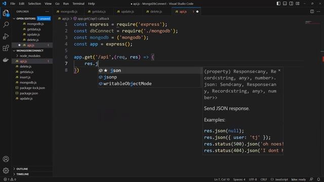 API with MongoDB and node смотреть онлайн