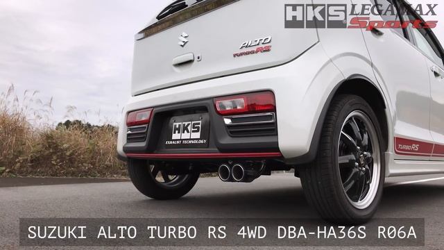 SUZUKI ALTO TURBO RS 4WD 5AGS DBA-HA36S HKS LEGAMAX SPORTS смотреть онлайн