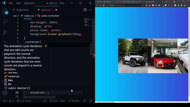 Slider Using Only CSS 3 - Cool Zoom Animation On Hover - Hindi смотреть онлайн